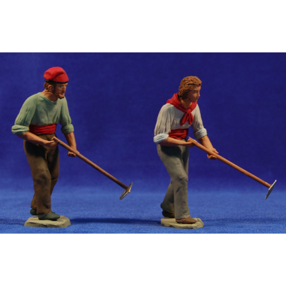 Shepherd farmer catalan 12 cm clay painted Delgado