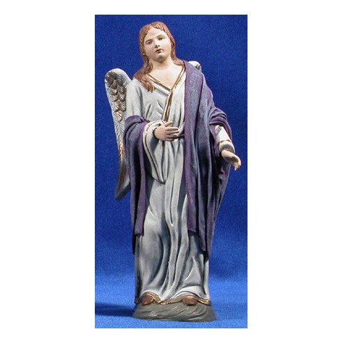 Angelo in piedi 21 cm terracotta e stoffe Oliver