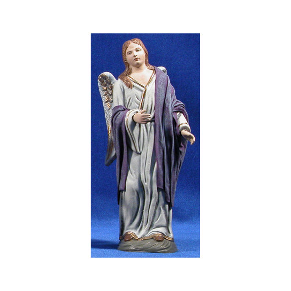 Ángel de pie 21 cm barro y ropa Oliver
