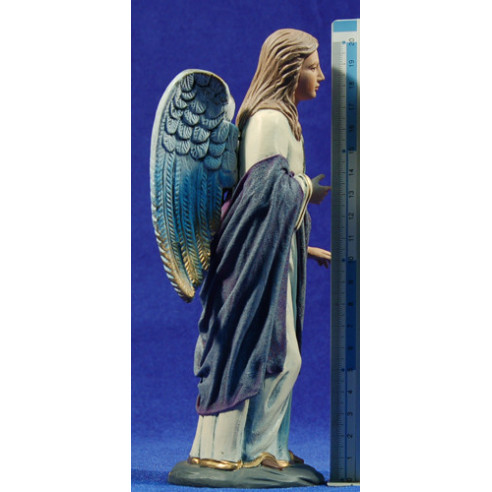 Ángel de pie 21 cm barro y ropa Oliver