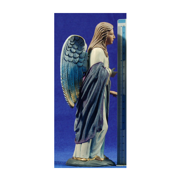 Angelo in piedi 21 cm terracotta e stoffe Oliver
