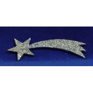 Estrella plata 11 cm cartró