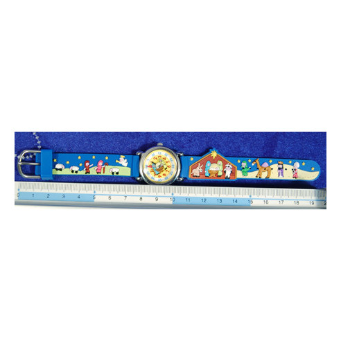 Reloj azul 19 cm látex