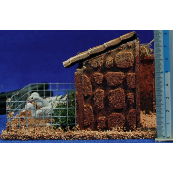 Barnyard ducks movement 10-12 cm plastic and clothes