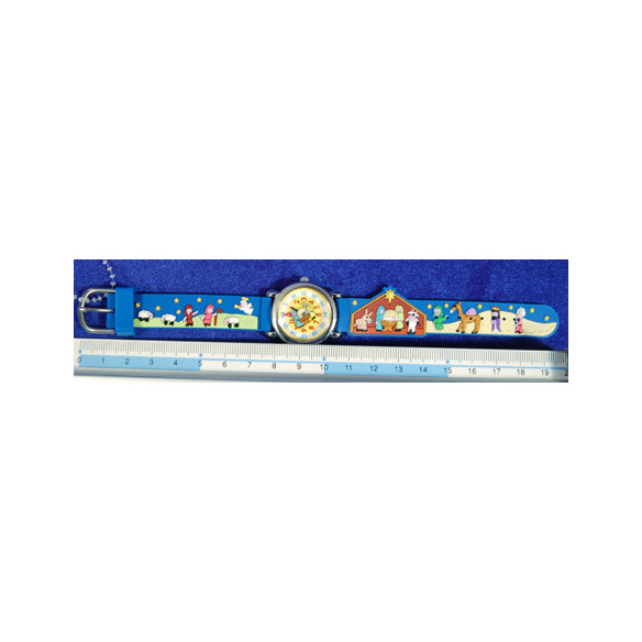 Reloj azul 19 cm látex