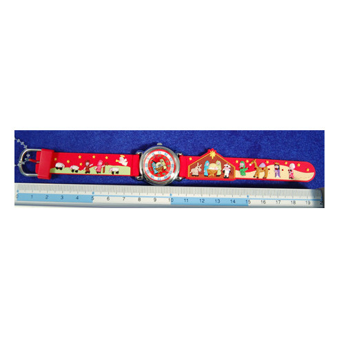Reloj rojo 19 cm látex