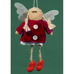 Ángel rojo con botones 18 cm ropa Baden