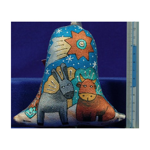 Pastores forma campana 12 cm ropa pintada