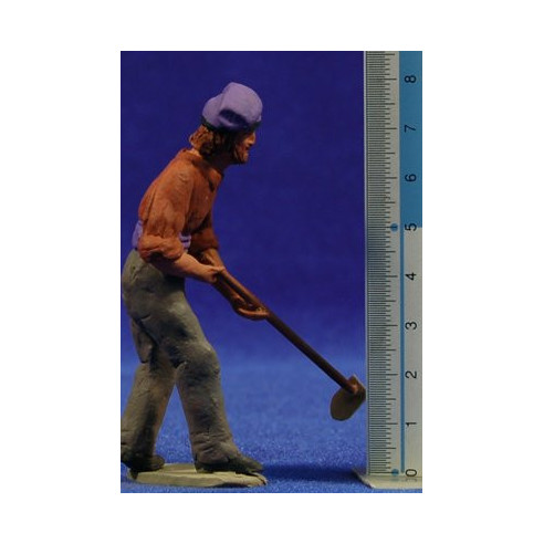 Pastor labrador catalán 8 cm barro pintado Delgado