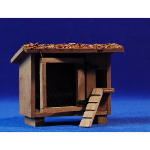 Gallinero puerta y escalera 8 cm corcho y plástico