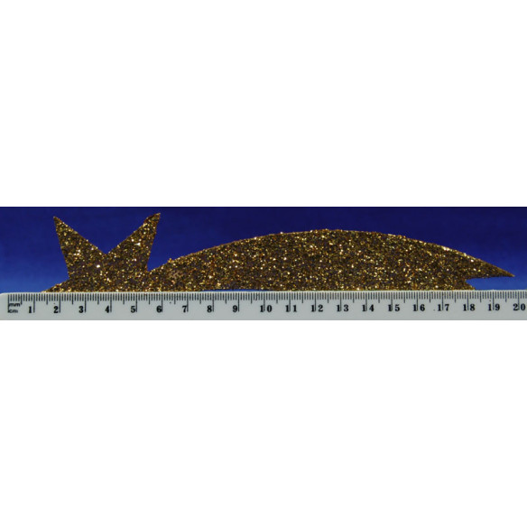 Estrella oro 20 cm cartón