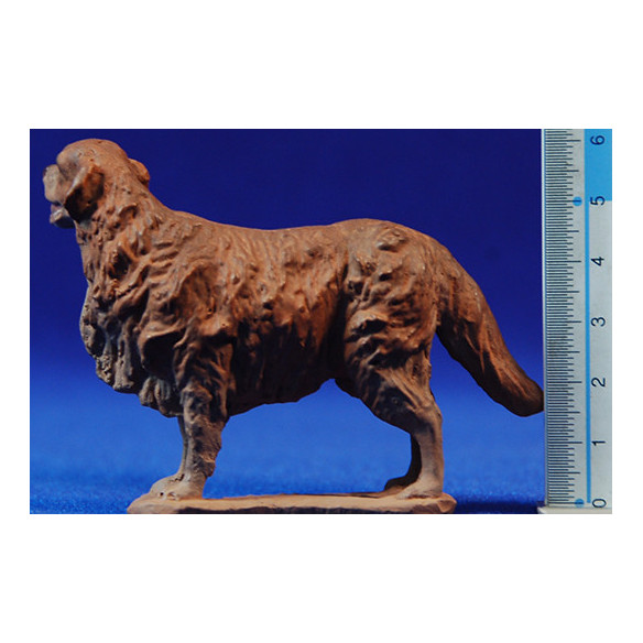 Gos lope 12 cm pasta ceràmica Hermanos Cerrada