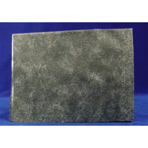 Tipo papel de roca diseño roca gris 70x50 cm aluminio pintado