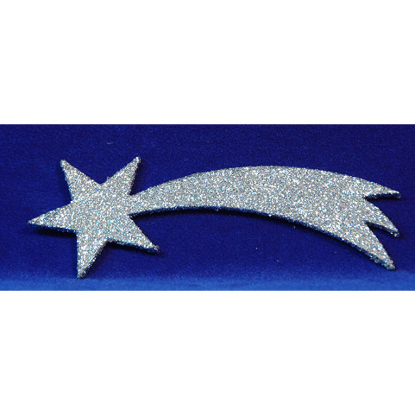Estrella plata 20 cm cartró