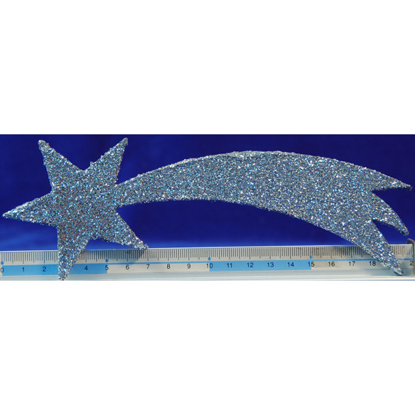 Estrella plata 20 cm cartró