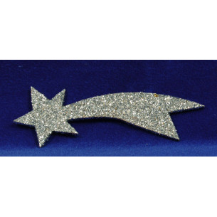 Estrella plata 16 cm cartró