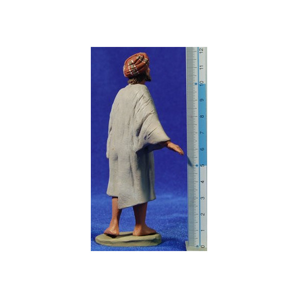 Pastor hebreo m2 12 cm barro pintado Delgado
