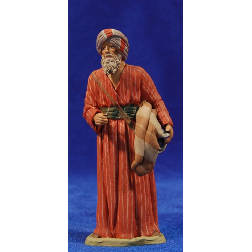 Pastore vecchio ebreo 12 cm terracotta dipinte Delgado