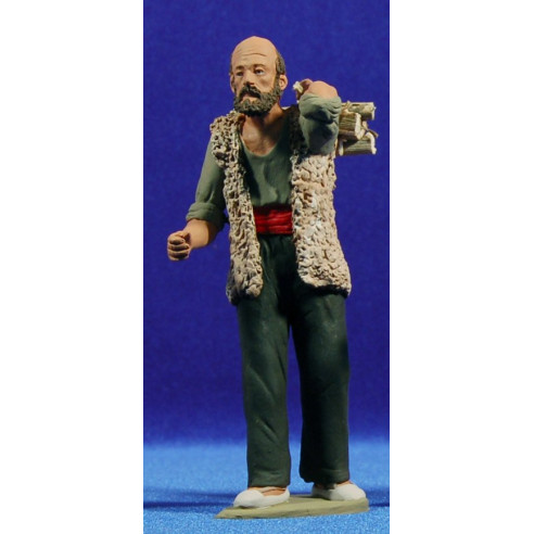 Pastore catalano Legno Larghezza 15 cm terracotta dipinte Delgado