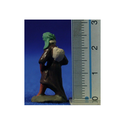 Pastor con saco 3 cm barro pintado Fabregat