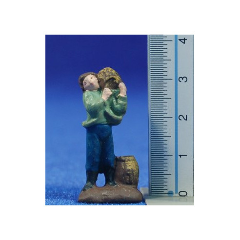 Shepherds with boots 3 cm clay painted