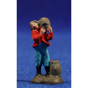Shepherds with boots 3 cm clay painted