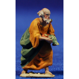 Pastore vassoio  4 cm terracotta dipinte De Francesco