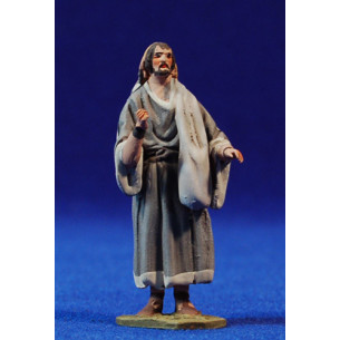 Pastor manos levantadas 5,5 cm barro pintado De Francesco