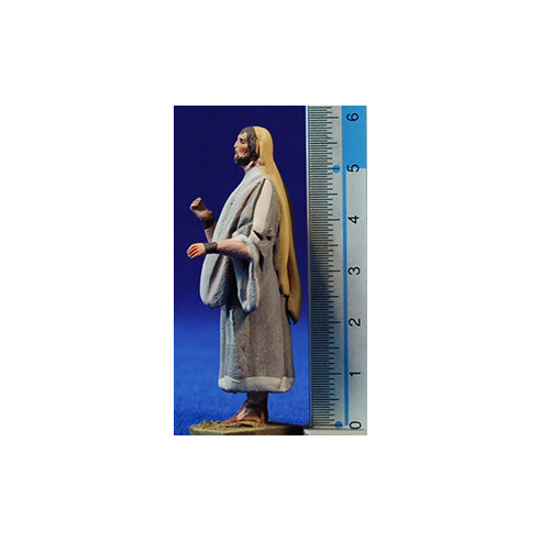 Shepherd hands up 5,5 cm clay painted De Francesco
