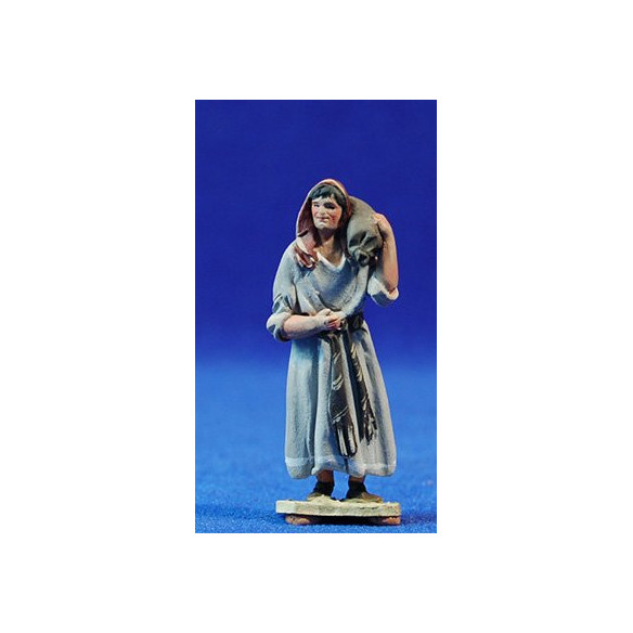 Pastor amb sac 5,5 cm fang pintat De Francesco