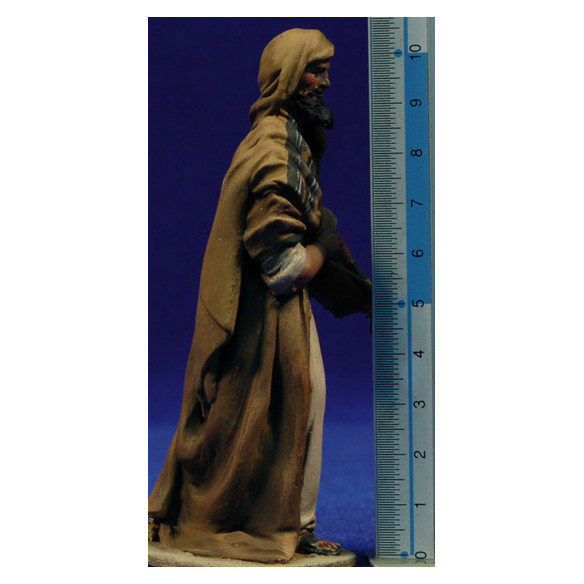 Pastor con zafata dátiles 10 cm barro pintado De Francesco