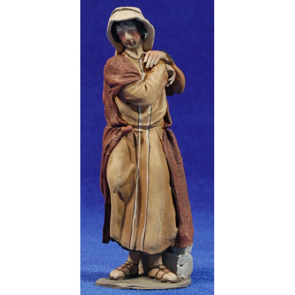 Pastore 14 cm terracotta dipinte De Francesco