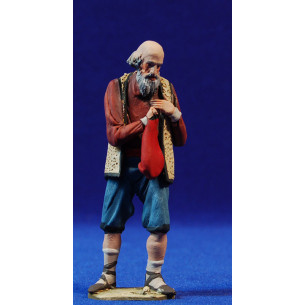 Old shepherd catalan 10 cm clay painted De Francesco