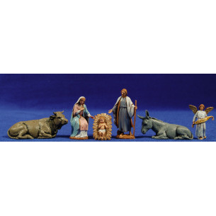 Nativity 6,5 cm plastic Moranduzzo - Landi