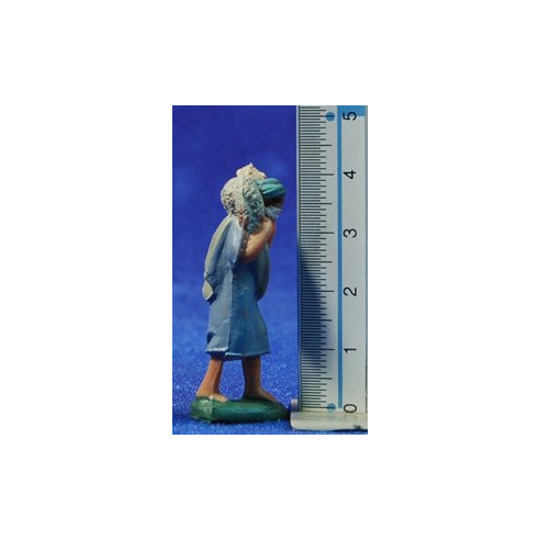 Pastore con agnello 4 cm plastica Fabregat
