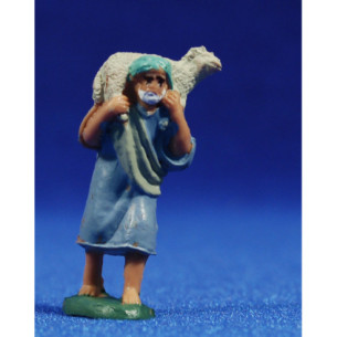 Pastore con agnello 4 cm plastica Fabregat
