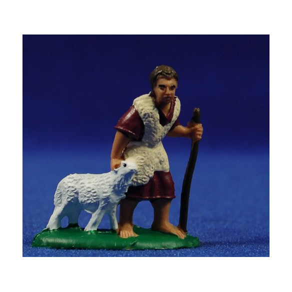 Pastor con cordero m2 4 cm plástico Fabregat