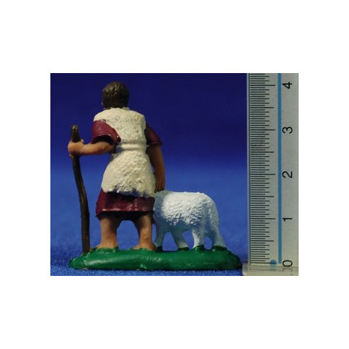Pastor con cordero m2 4 cm plástico Fabregat