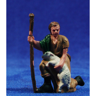 Shepherd addoring with lamb 6 cm plastic Fabregat