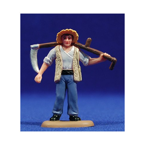 Pastore falce al collo 7 cm  plastica Belenes Puig