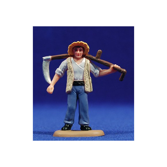 Pastore falce al collo 7 cm  plastica Belenes Puig