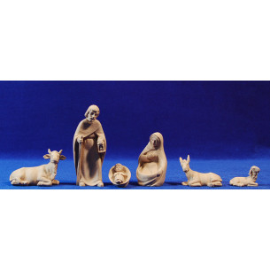 Non painted nativity 10,5 cm plastic
