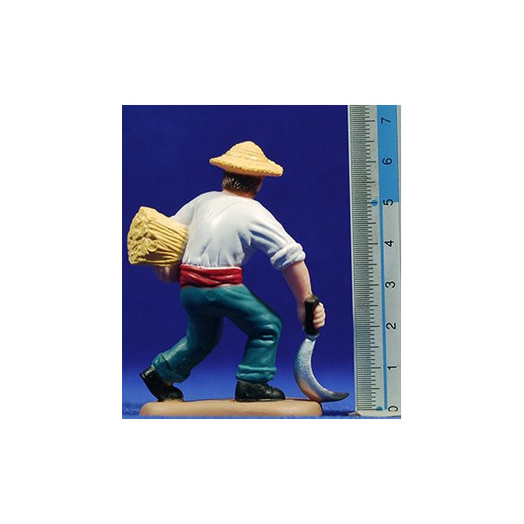 Pastor con hoz 7 cm plástico Belenes Puig