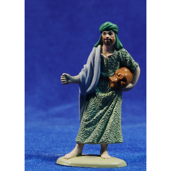 Shepherd withn a sac 8 cm plastic Belenes Puig