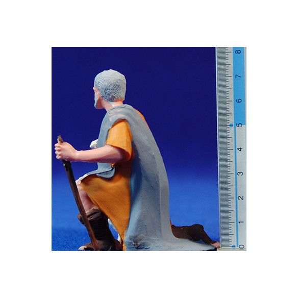 Shepherd addoring with lamb 10 cm plastic Belenes Puig