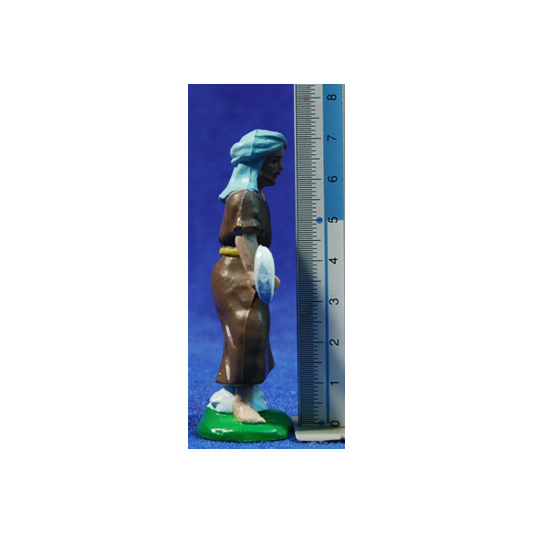 Pastor con azada 8 cm plástico Belenes Puig