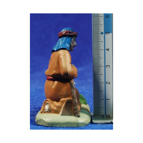 Pastore seduto 8 cm plastica Belenes Puig