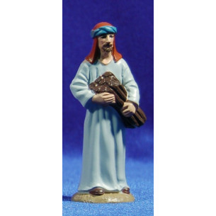 Pastor amb llenya 8 cm plàstic Belenes Puig
