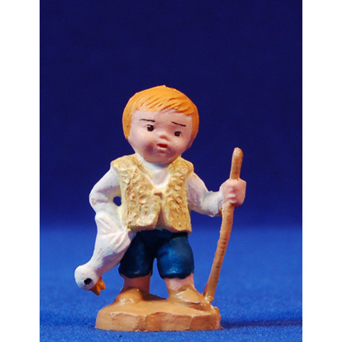 Pastor con pato 5 cm plástico moderno Belenes Puig