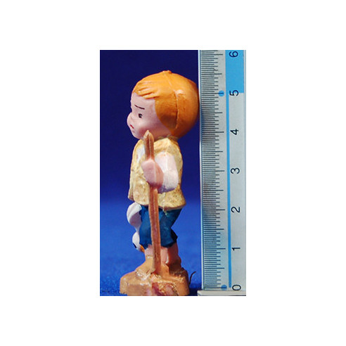 Pastor con pato 5 cm plástico moderno Belenes Puig
